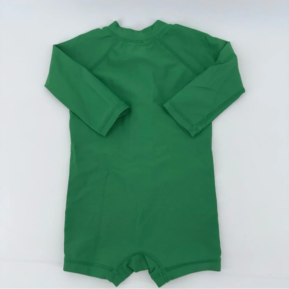 Hanna Andersson Green Baby Boy Swim Rash Guard